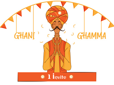 Dribble Invite art character character design character illustration colorful colors dribble dribble invite dribble shot hellodribbble hellodribble illustration indian indian culture indiancartoon rajasthan vector