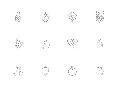 ⭐ Roicons - fruits icon set design essential icons flat icons fruit fruits icon icon app icon design icon fruit icon pack iconset roicons