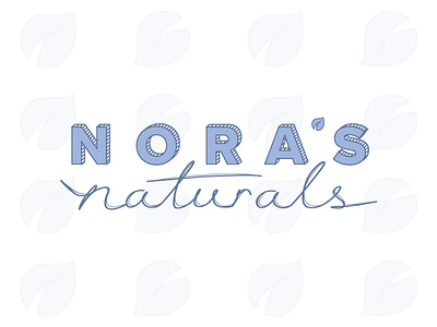 Nora's Naturals: logo design branding design illustrator logo natural vector