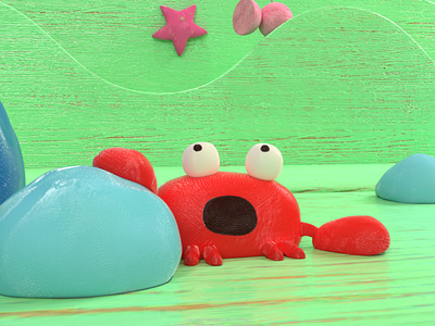 Crabby Day 3d crab maya render