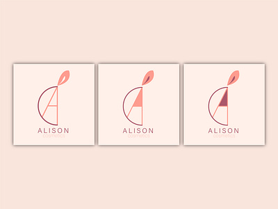 Alison Cosmetics - 30 Days Challenge #01 30 day challenge 30 day logo challenge alison cosmetics design icon illustrator logo logodesign pink vector