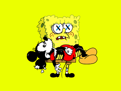 @furtoonz art cartoon network character character design design digital art disney dribbblers figma graphic graphic design icon illustration kaws mickey mouse pop art popculture spongebob urban art vector