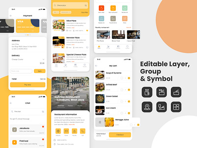 Food App | Restaurant App app app design clean design design dribbble e commerce food food app graphic design icon illustration maps maps design mobile mobile app modern illustration myicon restaurant app ui ui design