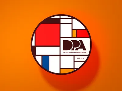 DPA Sticker : Mondrian branding mondrian print design sticker