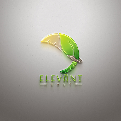 Elevant Health abstract business concept design graphic icon logo sign symbol vector