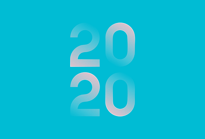 2020 2020 adobe custom font custom type font fontface gradients happy new year illustrator illustrator cc new year numbers teal texture type typeface typography vector