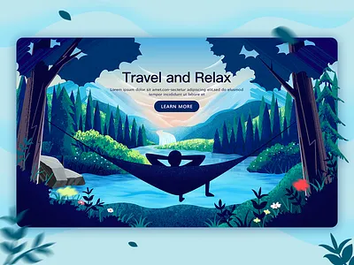 SA9527 - Redesign Concept Banner 14 banner business concept creative design development hammock hammock banner icon illustration landing page launch page process strategy technology travel vector web app website