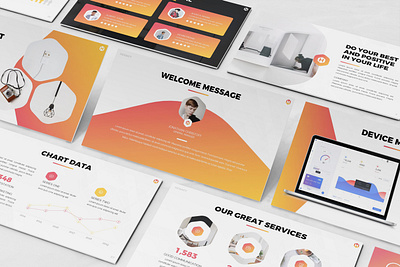 Hexagy - Hexagon Style Powerpoint Template abstract business presentation clean illustration lookbook minimal pitchdeck presentation simple slides