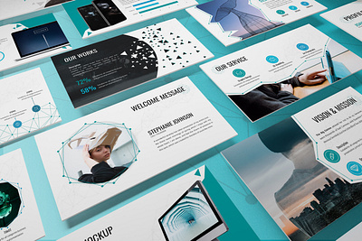Nexus - Geometrics Powerpoint Template business presentation clean finance investor minimal pitchdeck powerpoint template presentation proposal simple