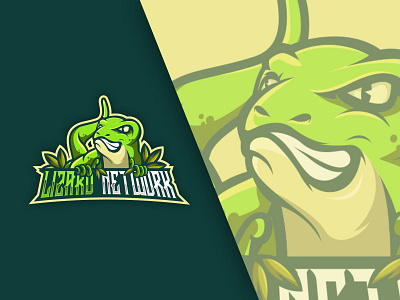 LIZARD ESPORTS LOGO FOR LIZARD NETWORK 2019 2020 adobe amazing art cartoon corel design draw esport esports green illustratir lizard logo speed sport tutorial vector x8