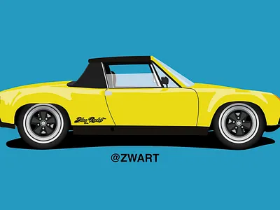 Jeff Zwart: Porsche 914-6 GT blaqrocket branding colorado springs design icon illustration illustrator jeff zwart logo logo design vector vectorart