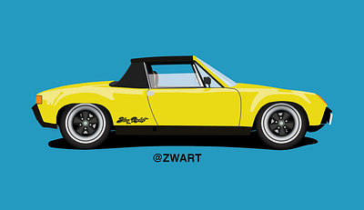 Jeff Zwart: Porsche 914-6 GT blaqrocket branding colorado springs design icon illustration illustrator jeff zwart logo logo design vector vectorart