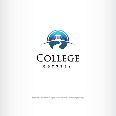 Education journey logo branding college design education icon illustration journey logo odyssey path vector