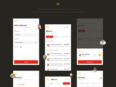 McDonald's self-servie Application food food app food app design food design mcd mcd app mcdonalds mcdonalds app mcdonalds design mobile mobile app mobile app design mobile design ui uidesign uiux ux uxdesign