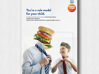 Role Model ads design medical poster