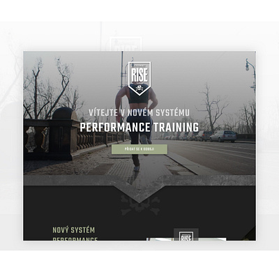 Performance Traning | Blacktag Portfolio branding czech design illustration mockup ui uiux ux web website