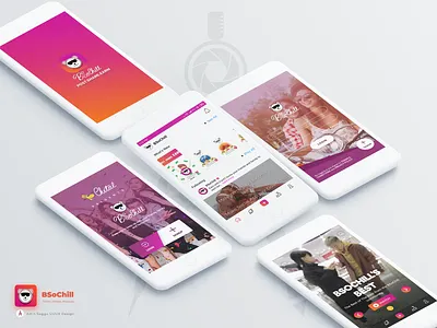 BSoChill - Stories, Videos, Rewards UI/UX Design amit amitsaggu application design designer reward stories tiktok ui uiux