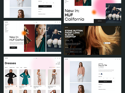 Fashion Influencer Network Website clothing fashion fashion brand ui design web design website website design