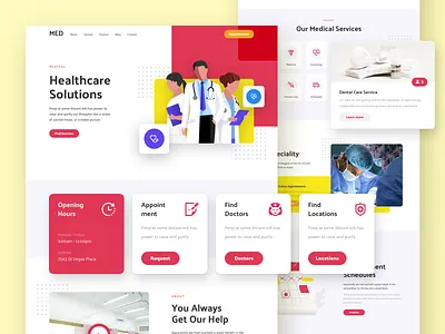 Medical Landing Page design doctor figma landing medical page responsive sketch ui ux xd