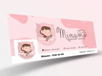 Minamo | Branding bedding beddingbrand branding branding design design a day design agency graphic design logo logo design logobedding logodesign logosleeping maydesign pastel pinkpastel thietkecotam