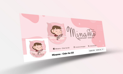 Minamo | Branding bedding beddingbrand branding branding design design a day design agency graphic design logo logo design logobedding logodesign logosleeping maydesign pastel pinkpastel thietkecotam