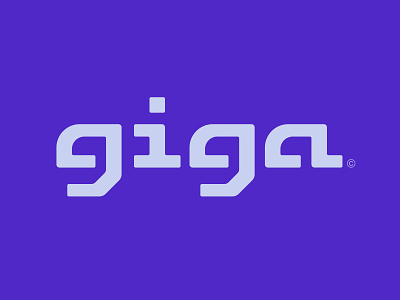 GIGA bitcoin crypto currency custom future gas giga lettering logo logotype mining typography wordmark