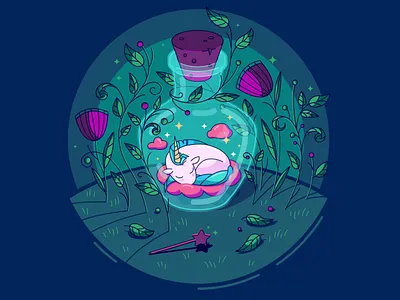 unicorn light magic shadow unicorn