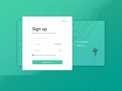 Company registration page app design exercise illustration product sign in sign up swicth ui web website website design