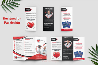 Trifold Brochure Cardiologist brochure design brochure layout brochure mockup brochure tri fold healthcare marketing design pardesign parinfotech promotional material trifold mockup