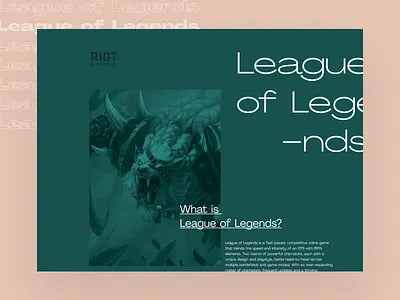 Grid Layout Experiments editorial fonts game gaming grids layout leagueoflegends pangram videogame webdesign website