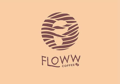 Floww Coffee logo concept branding design flat icon illustration indonesia logo typography