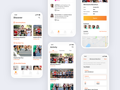 RunXY design fitness app health icons ios ios app iphone running tabs ui ux