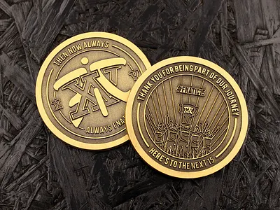 Fnatic XV Coin 2d coin design esports gamer gaming graphic design illustration vector