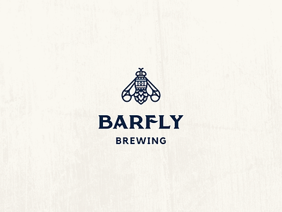 Barfly Logo barfly barrel beer branding brewery clean craft craftbeer fly geometric hops line art logo logo design microbrewery minimal minimalist modern vintage simple