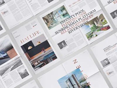 Hai Life Magazine editorial design layout typography