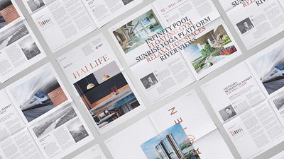 Hai Life Magazine editorial design layout typography