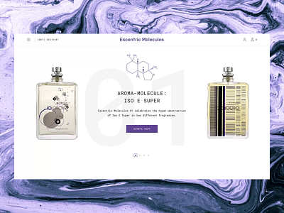 Escentric Molecules / Aroma Molecules Animation animation brand design ecommerce ecommerce design ecommerce shop fasion interface parfum project shop ui ux web webdesign website