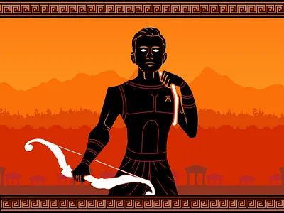 Dan God 2d art character concept design esports flat gaming graphic design illustration vector