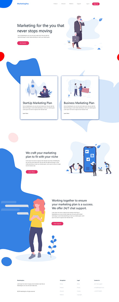 Webpage 2x design ui vector web