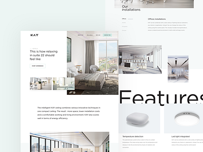 Ambient rooms design ui ux web