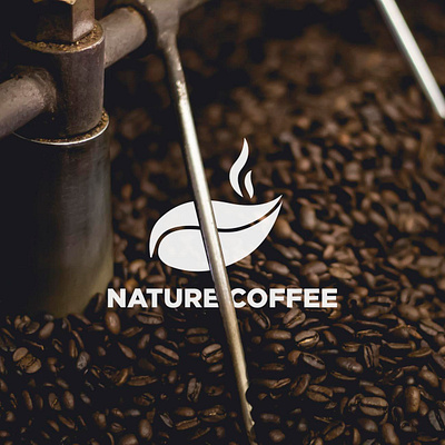 Nature Coffee Logo Design coffee design flat graphic graphicdesign icon logo logodesign logoforsale logomaker logos logosai logotype nature