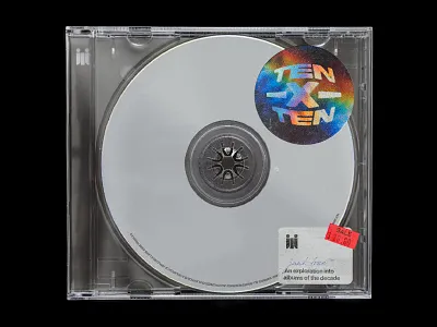 10x10 - Albums of the decade album album artwork album cover branding cd design logo mockup type