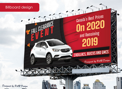 Billboard design autumn autumn event billboard canada car car brand creative event floral art roll up banner signage