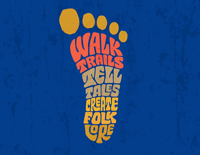 Walk Trails clientwork custom lettering hand drawn handlettering hiking itsjerryokolo jerryokolo lettering logo designer logodesign logotype designer mountain mountain climbing outdoor logo procreate typography