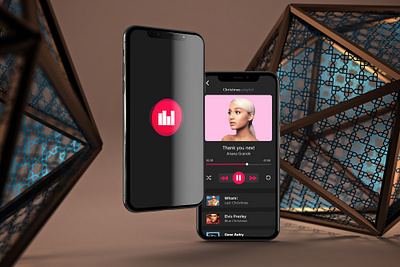 Music app app art challenge clean design illustration mobile responsive ui ux