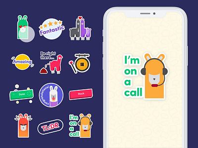 WhatsApp Sticker Pack monday,com vibe animation branding design fun funny icon illustration monday.com stickers text