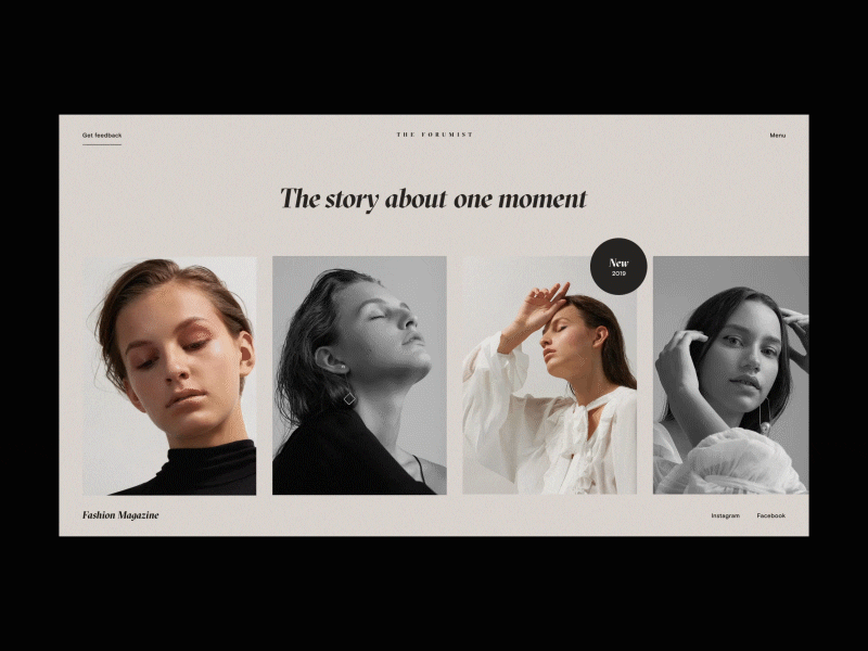 Monday Inspiration | Gallery Page interaction interface typography ui ux video web website