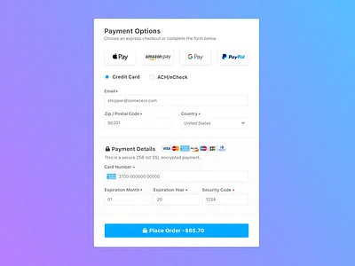eCommerce Checkout Payment Options card checkout credit card credit card checkout ecommerce payment