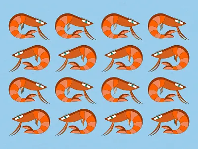 Gambas de Huelva / Huelva prawns andalusia animal character characterdesign design drawing graphic huelva illustration prawn sea spain