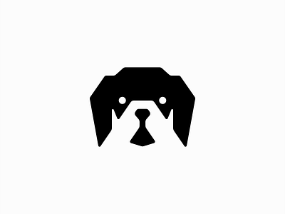Dog Logo a branding canine design dog geometric identity illustration k9 logo mark negative space pet premium puppy retriever simple symbol vector vet